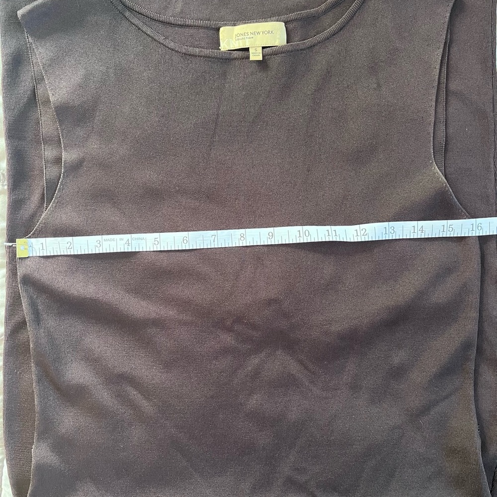 Brown Ribbed Fitted Dress - Picture 7 of 14